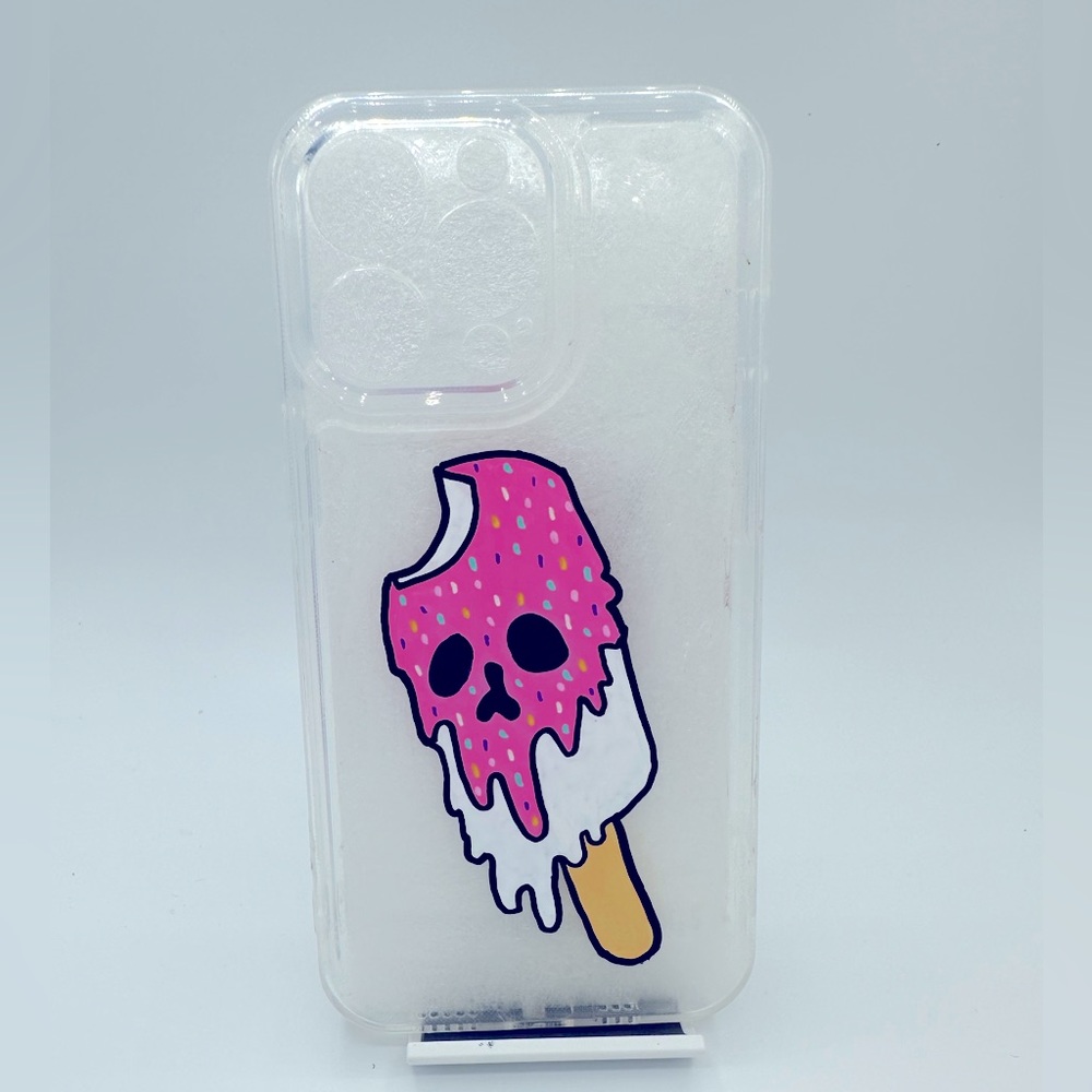 Hand painted Iphone 13pro Popsicle Skull Case